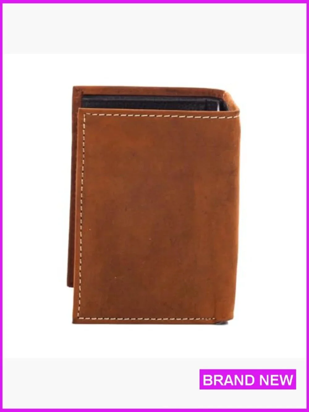 Tri-Fold Wallet Western Style Embroidered Patch Classic Men's Accessory